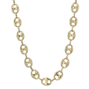 10K yellow gold mariner puff 10mm * 24inch Chain-226943