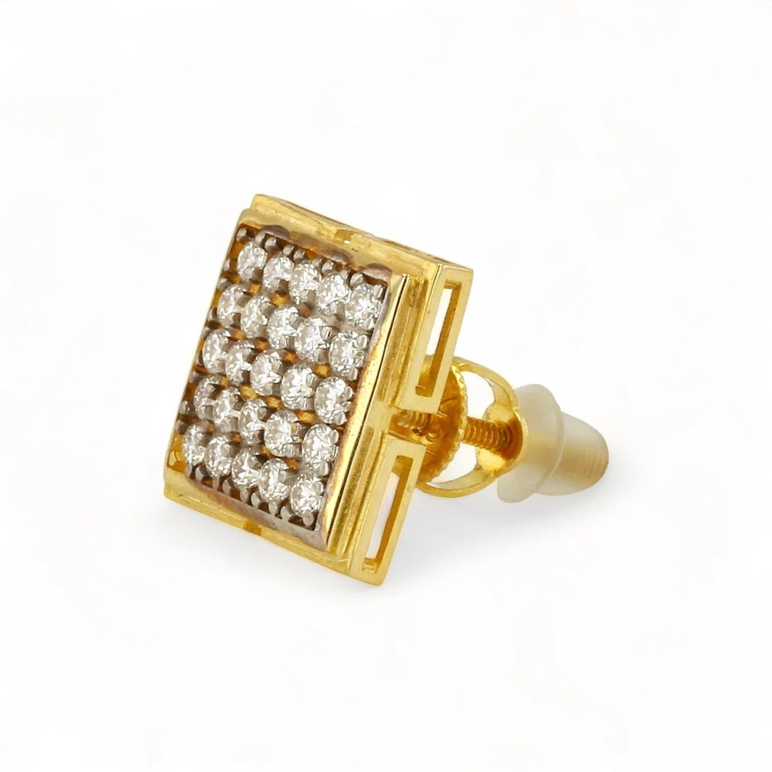 10K Yellow Gold Moissanite Earring - 224993