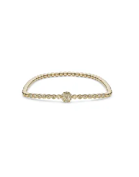 18K Rose Gold Diamond Bangle W/ 0.76ct Diamonds