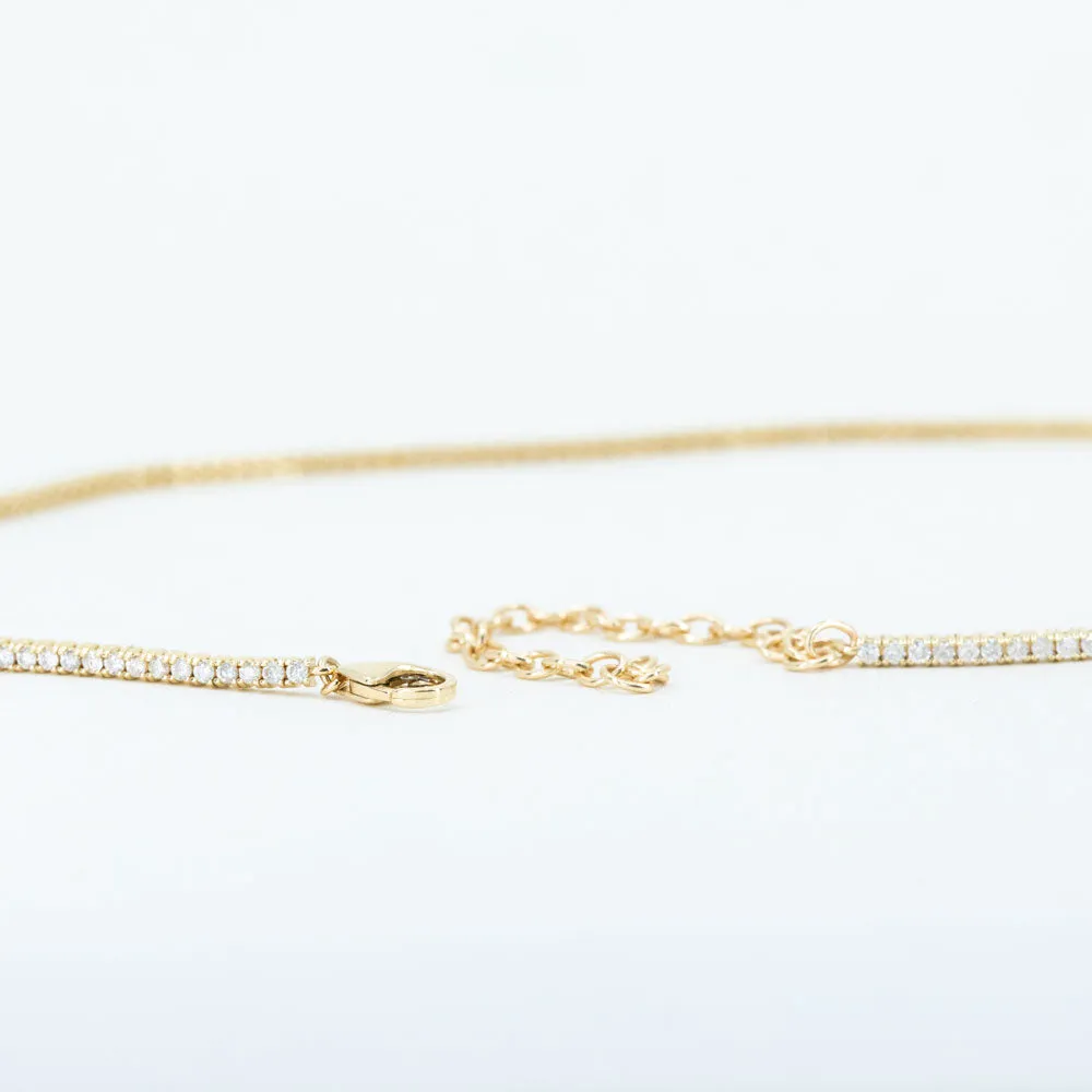 2.0ctw Diamond Choker in 14k Solid Gold