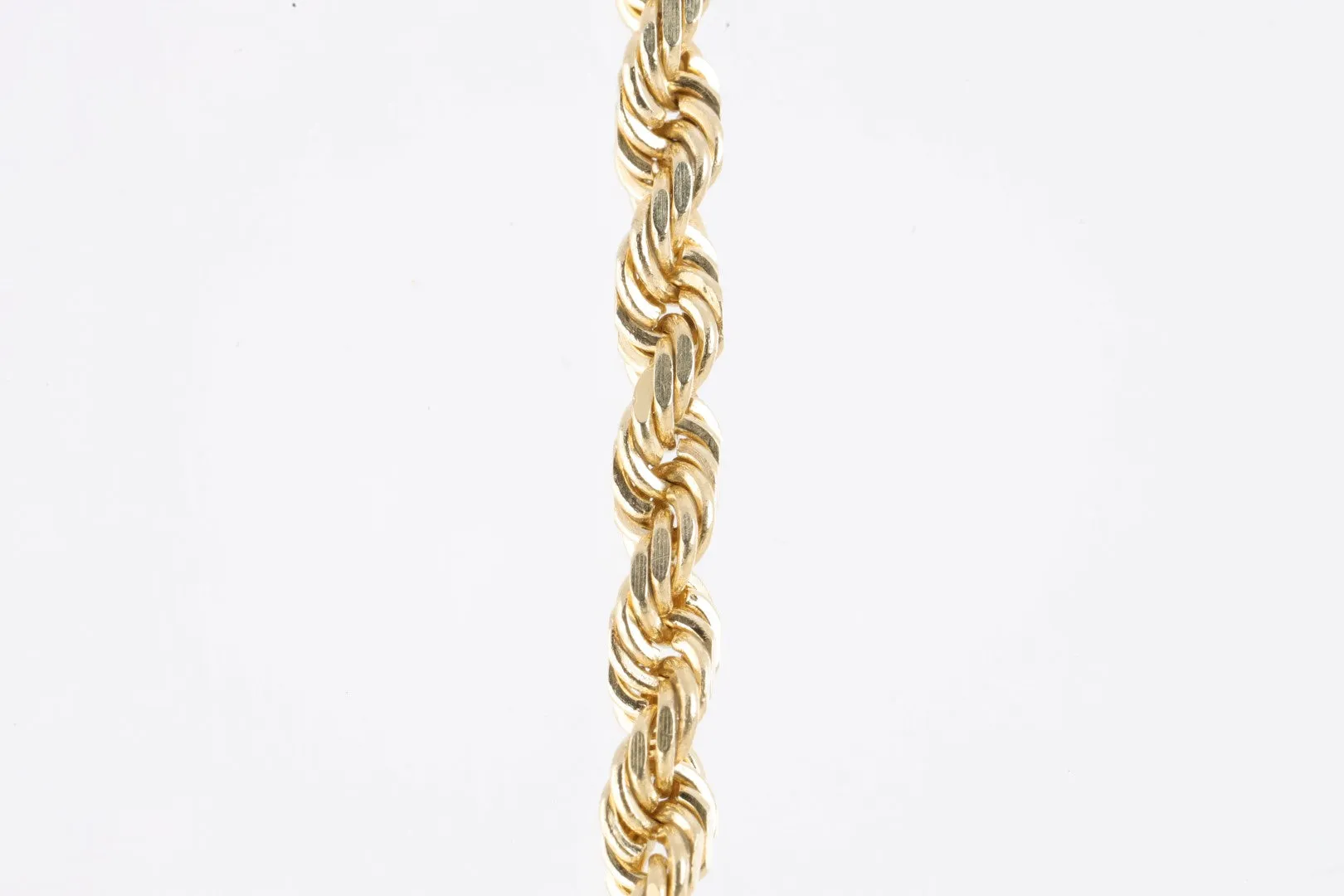 20" 14k Yellow Gold Rope Chain Necklace (23.84g.)