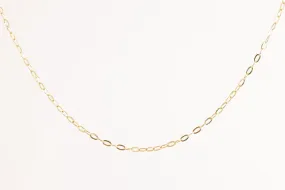 20" 18k Yellow Gold Cable Link Chain Necklace (1.68g.)