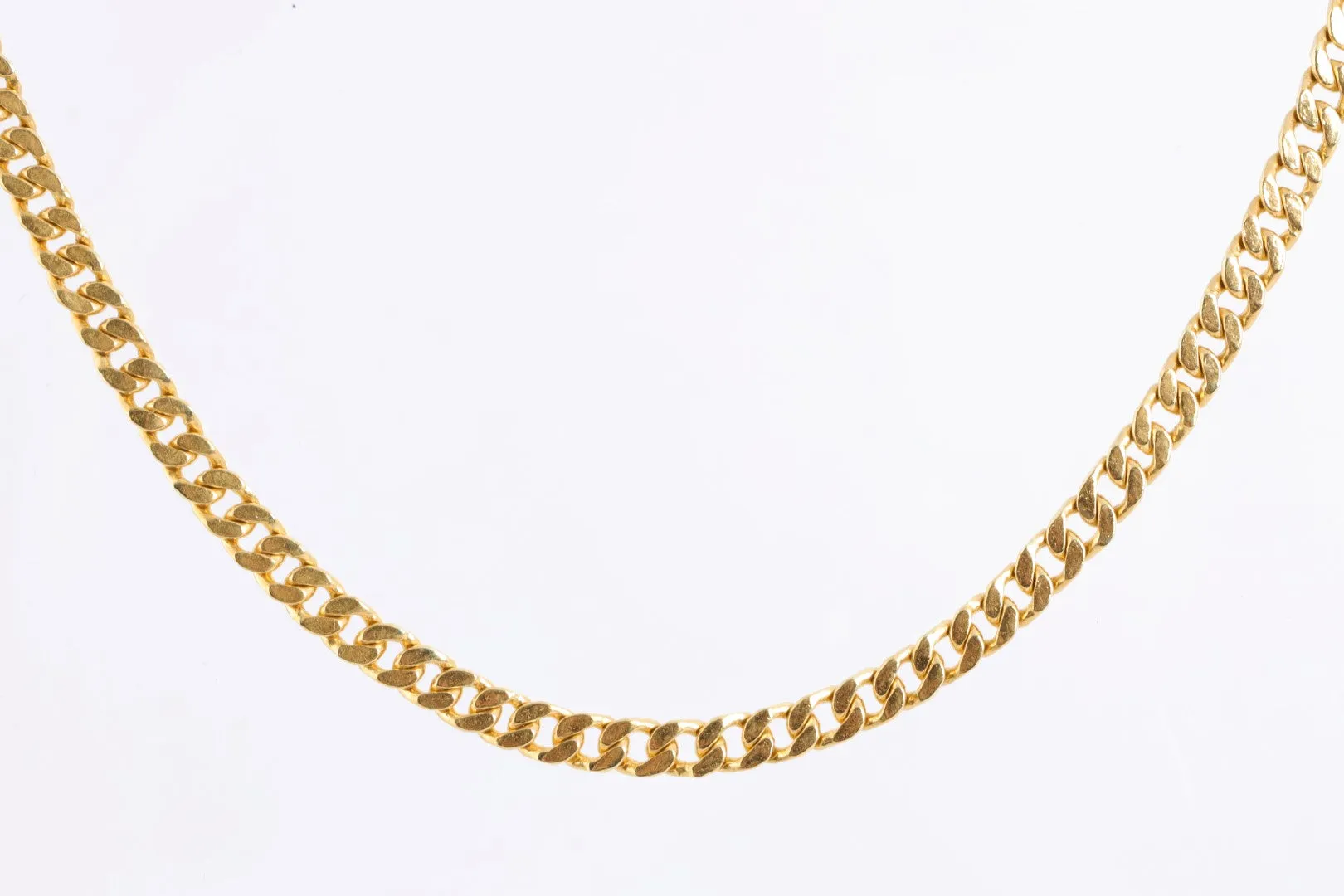 21" 24k Yellow Gold Curb Chain (54.13g.)