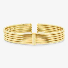 5 Row Gold Cuff Bracelet