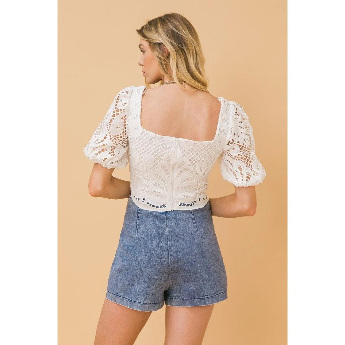 A Cropped Lace Top