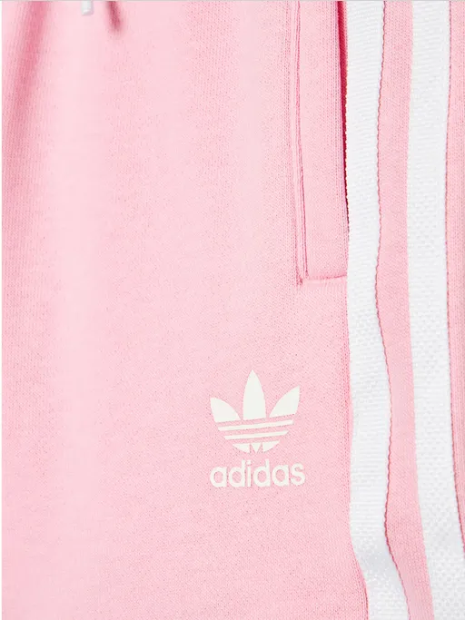 Adidas girls' t-shirt and shorts set HC9507 white-true pink