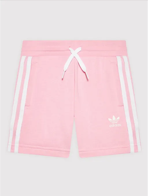 Adidas girls' t-shirt and shorts set HC9507 white-true pink