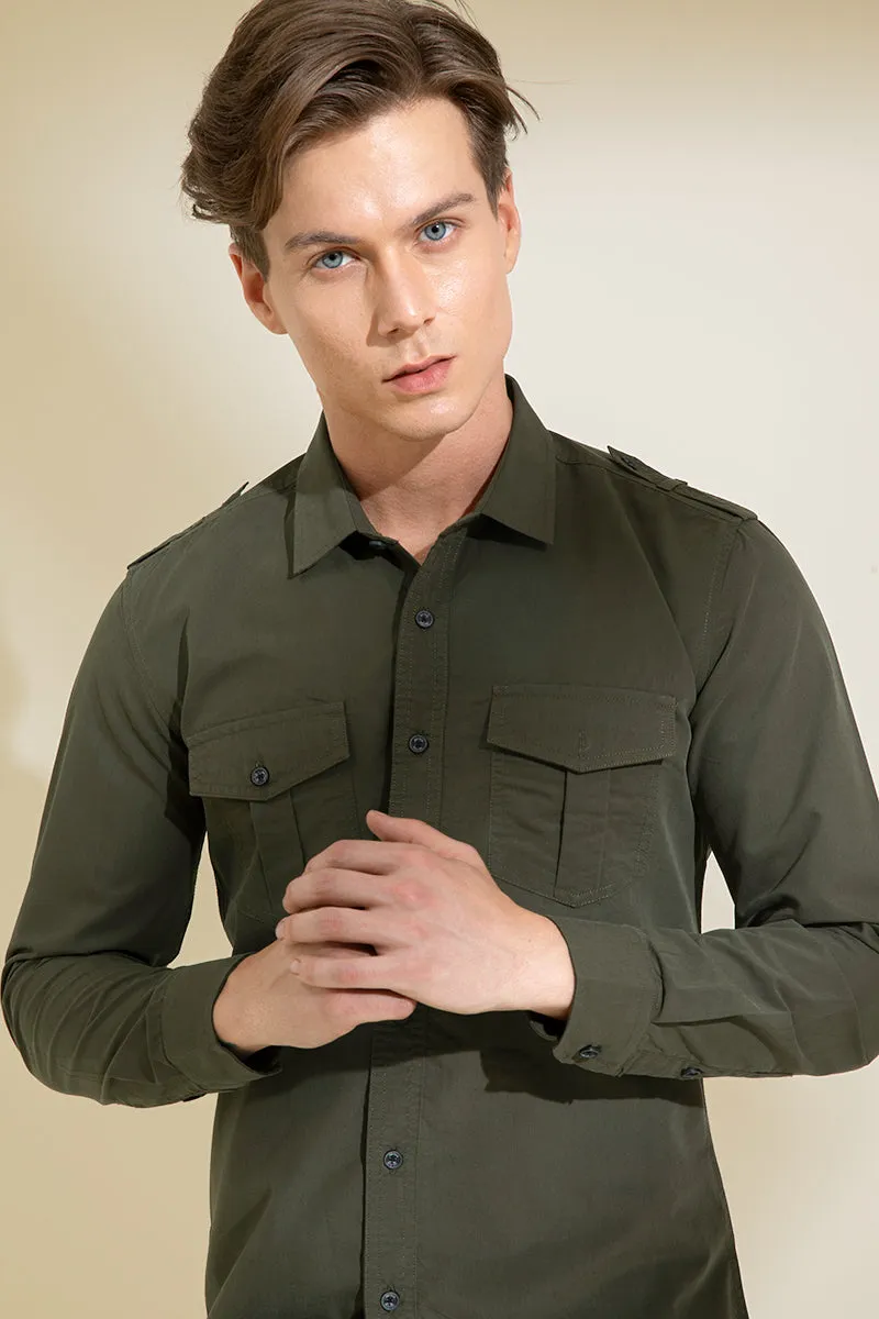 Adroit Olive Shirt