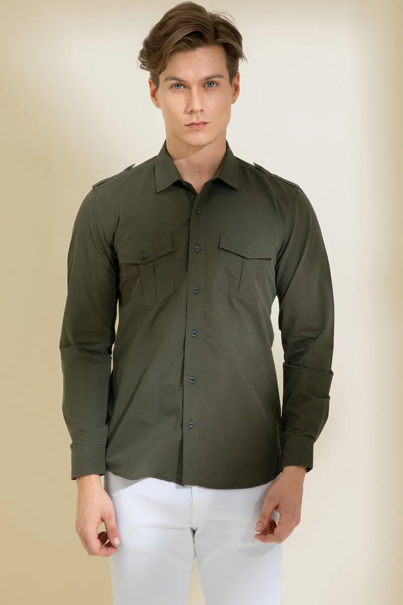 Adroit Olive Shirt