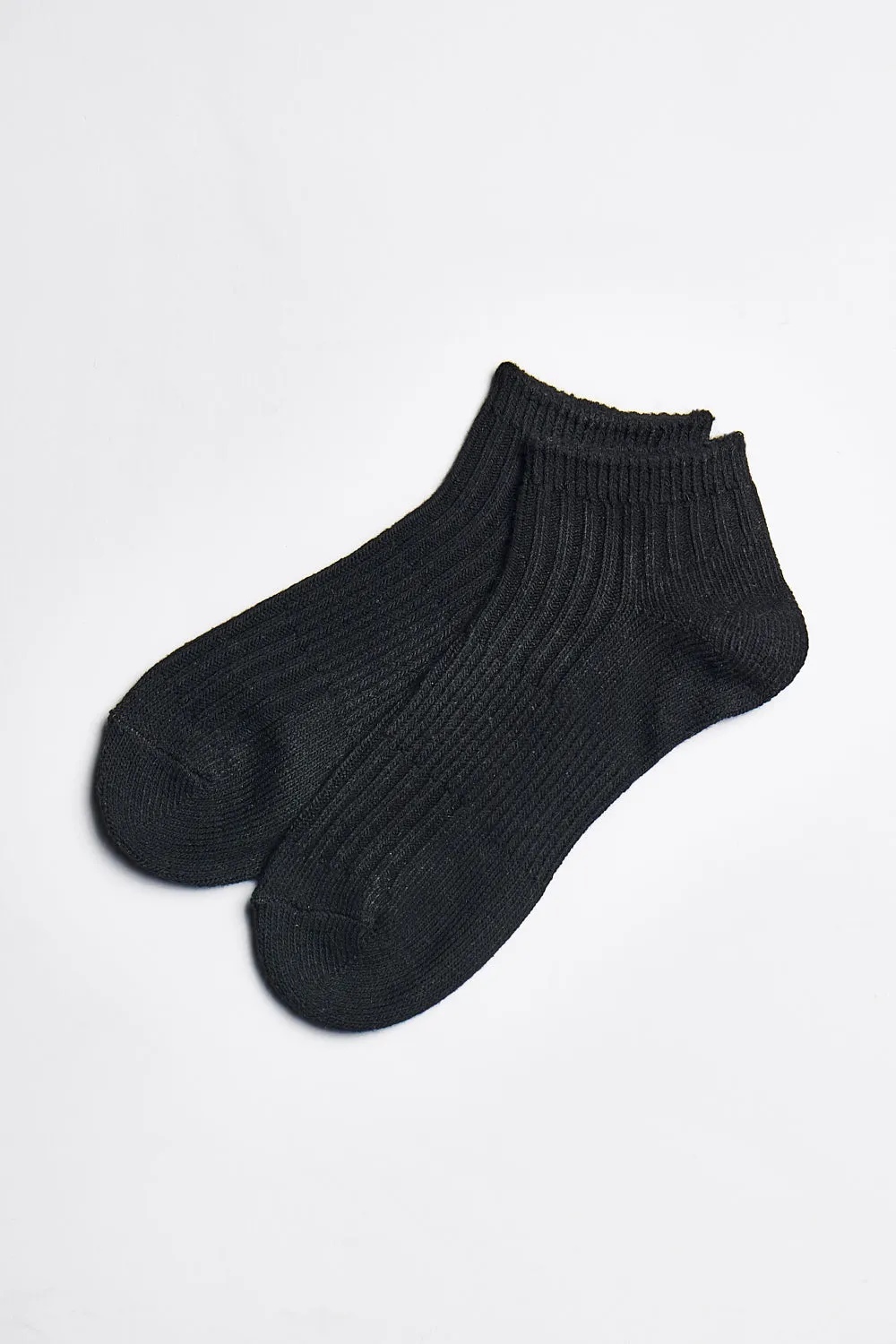 ALAMAE Rib Knit Ankle Sock