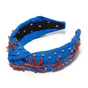 AMERICANA CRYSTAL FIREWORK KNOTTED HEADBAND