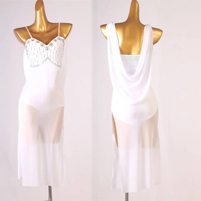 Angel's Whisper White Latin Dress | LQ320