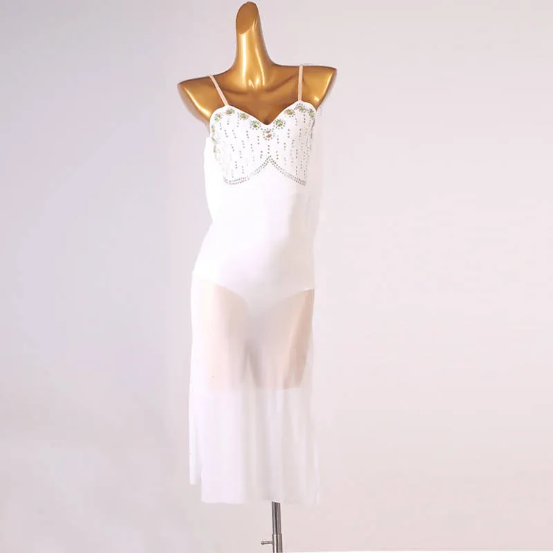 Angel's Whisper White Latin Dress | LQ320