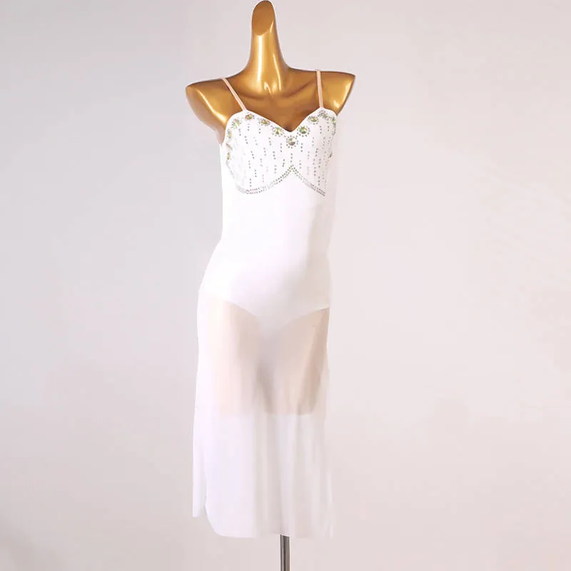 Angel's Whisper White Latin Dress | LQ320