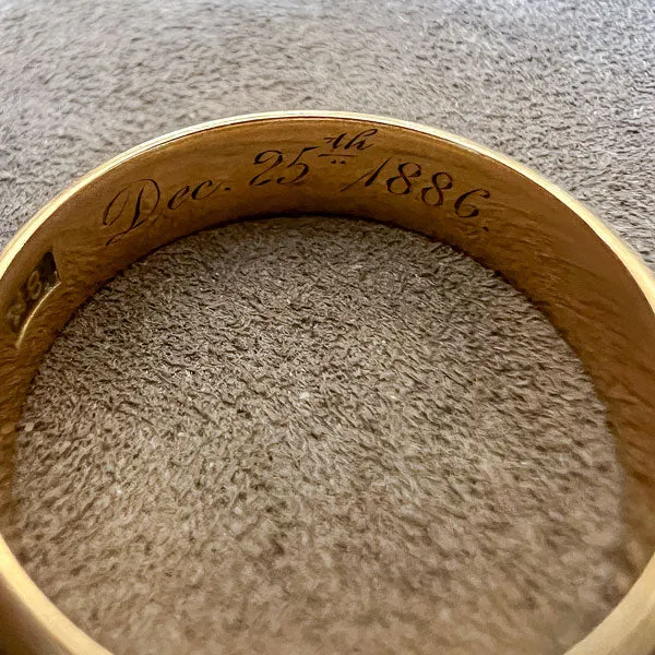 Antique Gold Band 1886