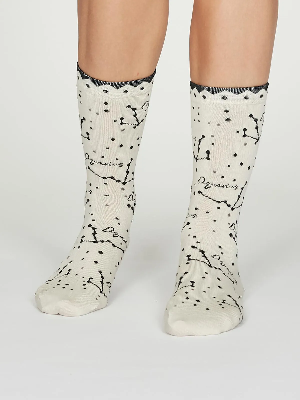 Aquarius Zodiac Bamboo Organic Cotton Horoscope Star Sign Socks