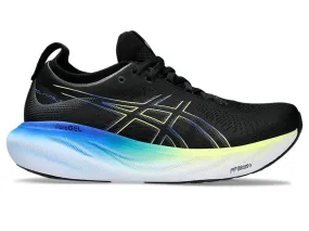 Asics Men's GEL-NIMBUS 25 WIDE - BLACK/GLOW YELLOW