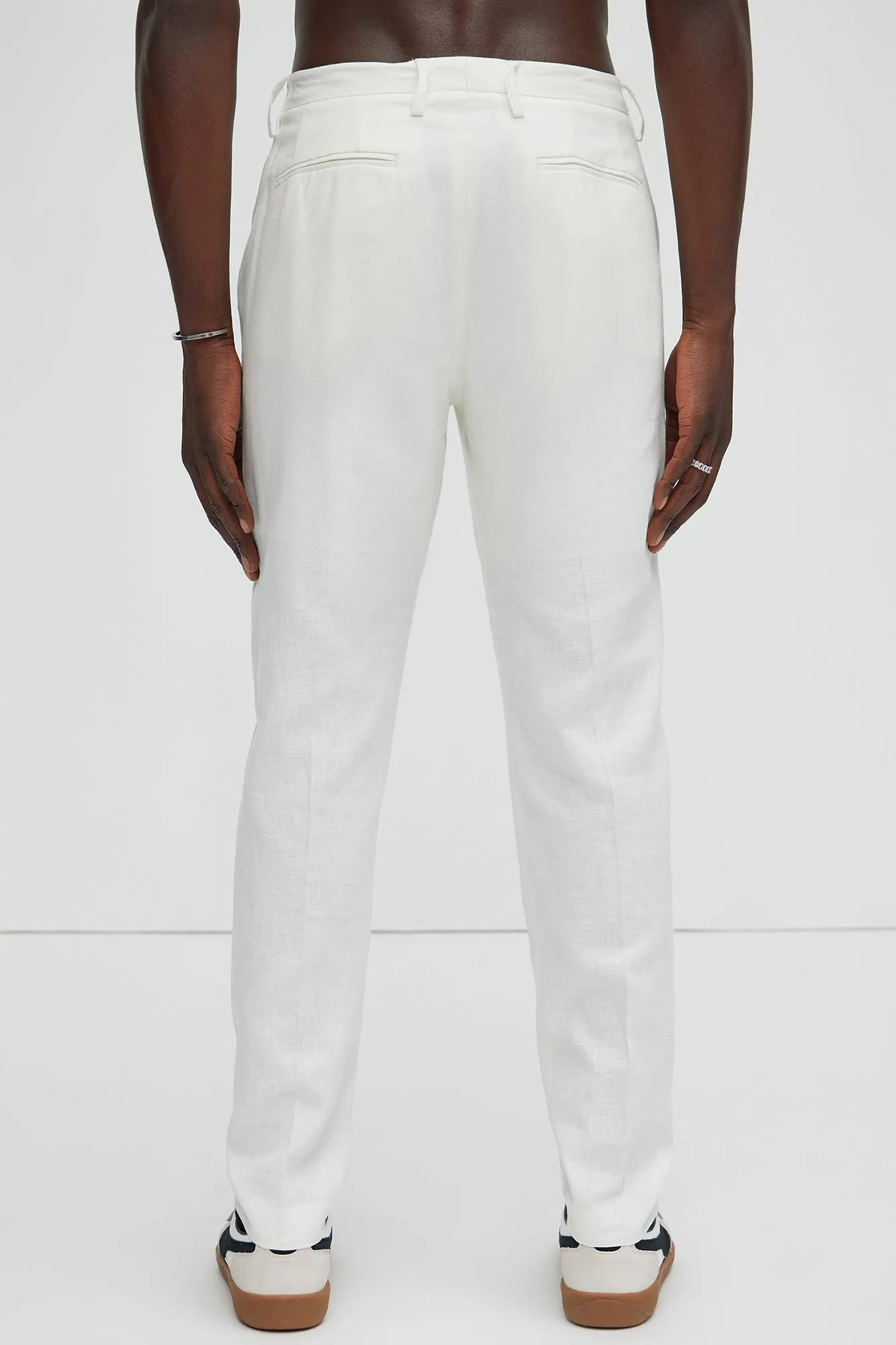 Bahamas Linen Suit Trousers - White