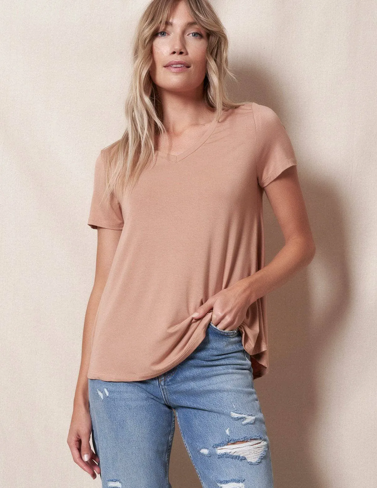 Bamboo V-Neck Tee