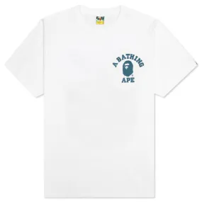 Bape Speed Racer College Ats Tee - White/Blue