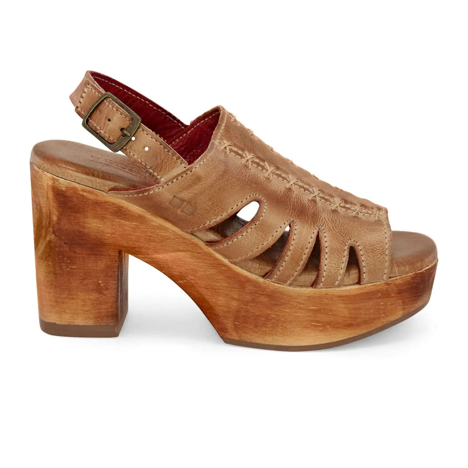 Bed Stu Fontella Heeled Sandal (Women) - Tan Rustic