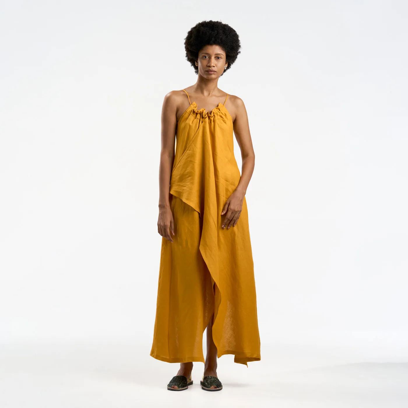 BEQUIA DRESS OCHRE