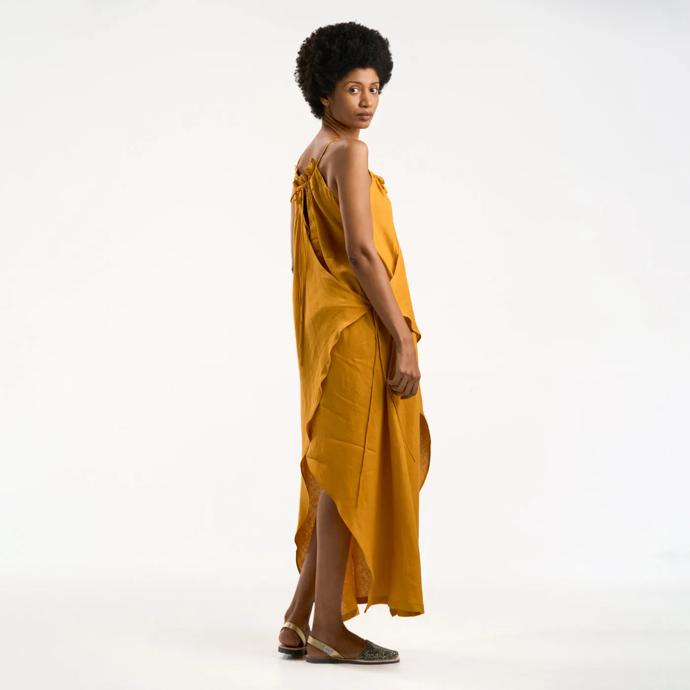 BEQUIA DRESS OCHRE