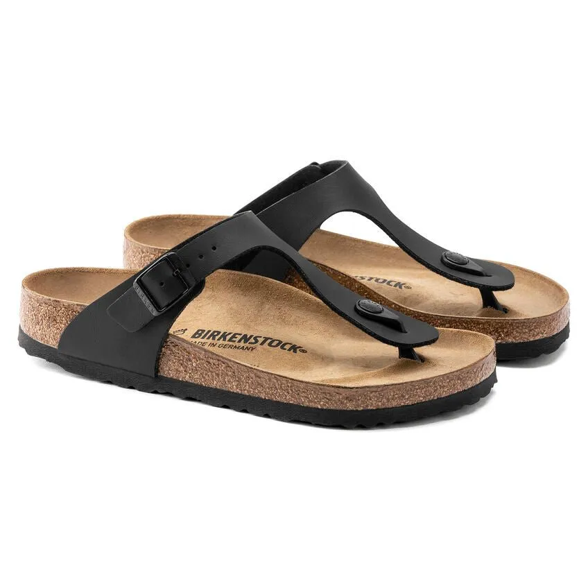 Birkenstock Women's Gizeh - Black Birko-Flor