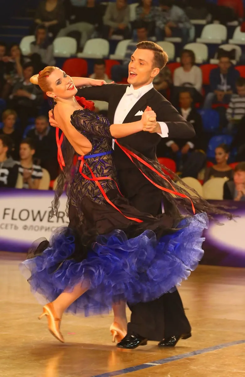 Black & Blue  Ballroom Dress