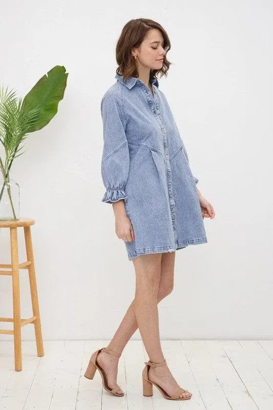 Blue B Washed Denim Dress