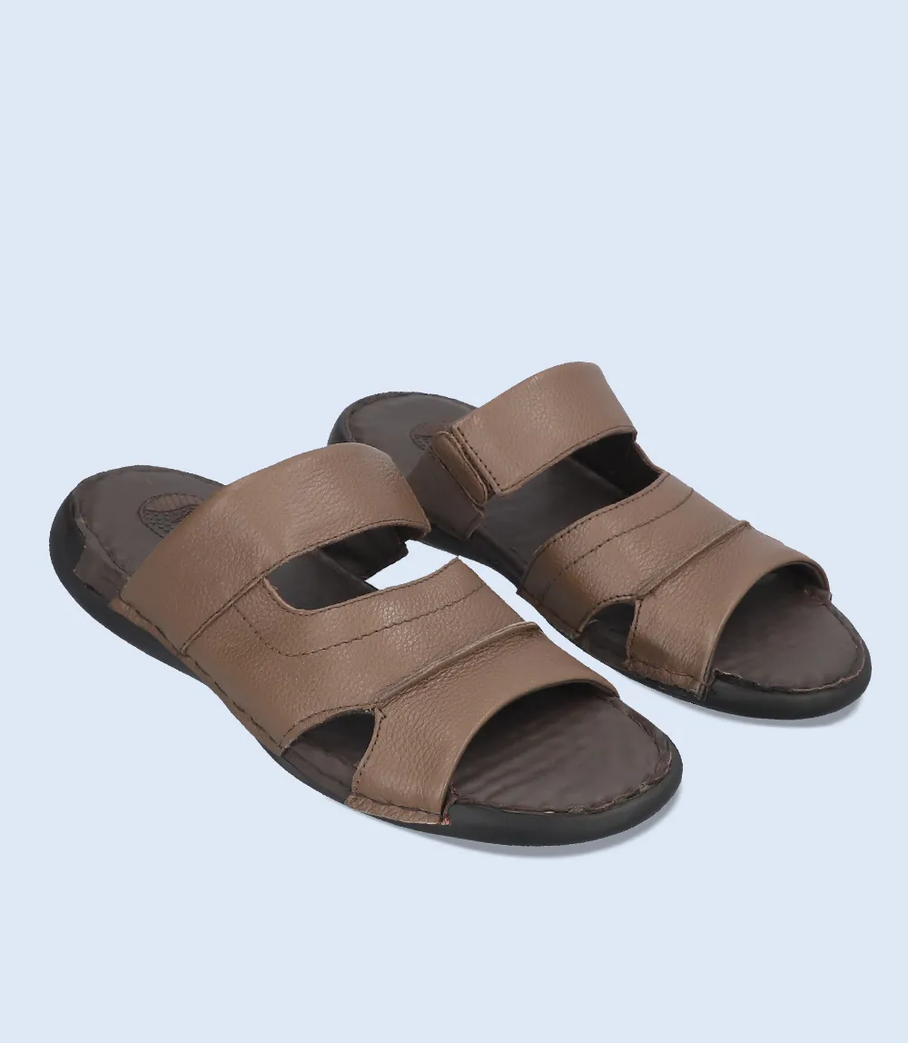 BM4857-KASTANI-Men Comfort Slipper