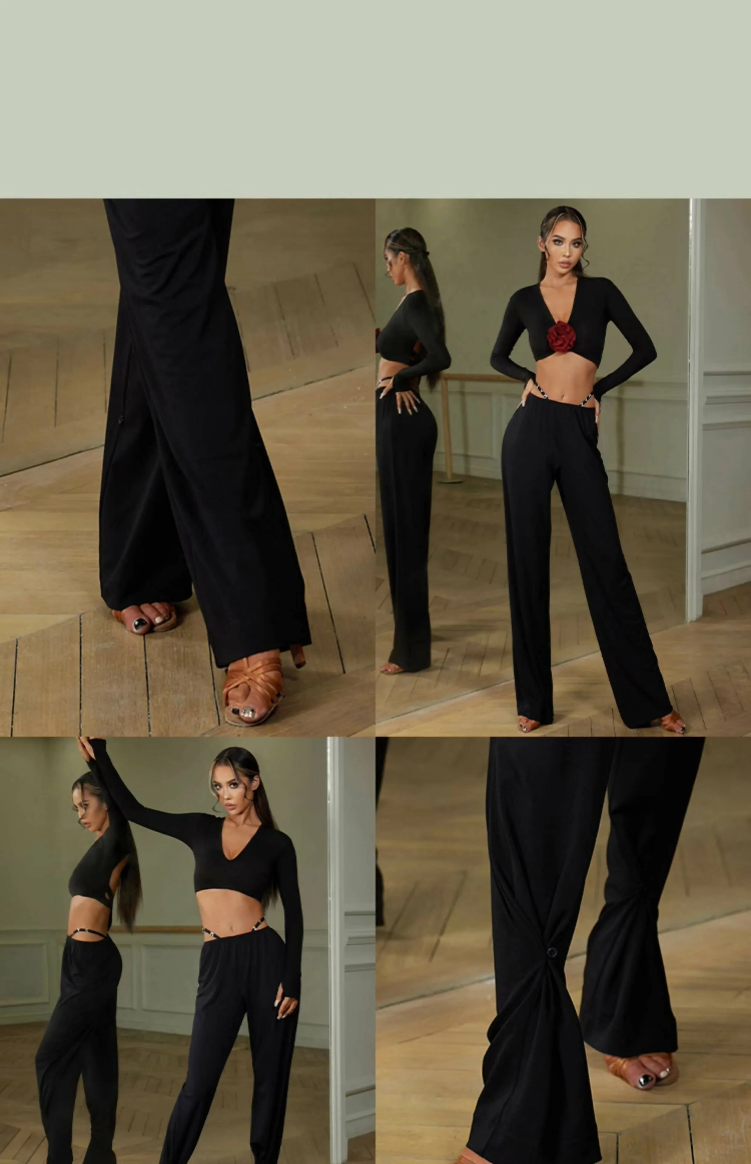 Bold Latin Dance Practice Outfit | 2259