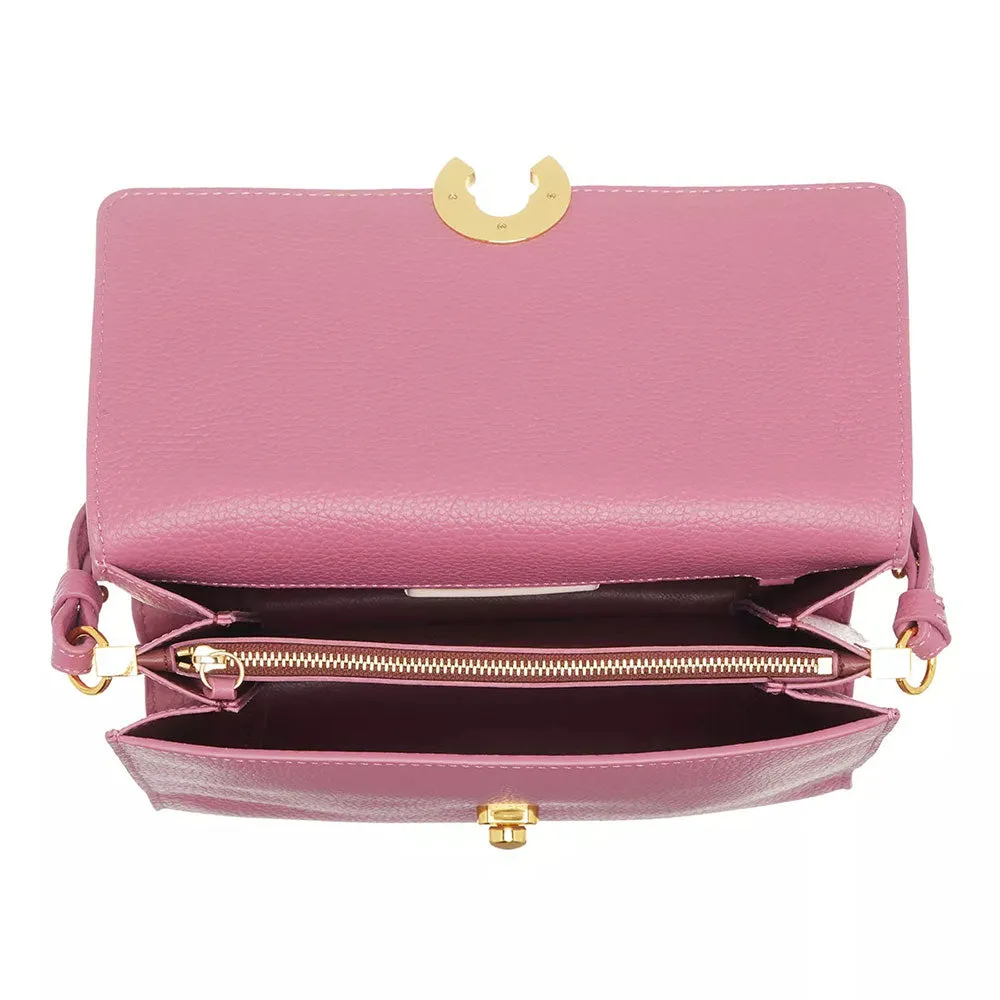 Borsa Donna a Mano con Tracolla COCCINELLE in Pelle linea Binxie colore Pulp Pink