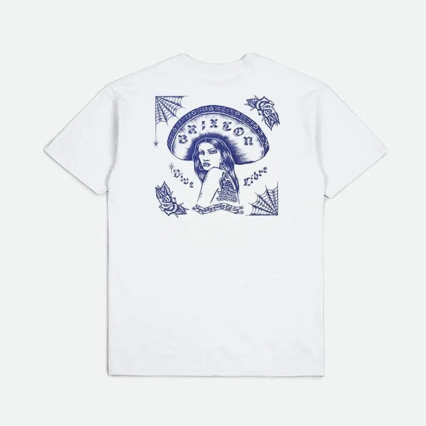 BRIXTON Vive Libre Standard T-shirt - White