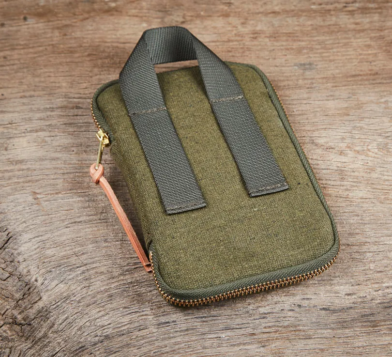 Canvas Organizer, Olive