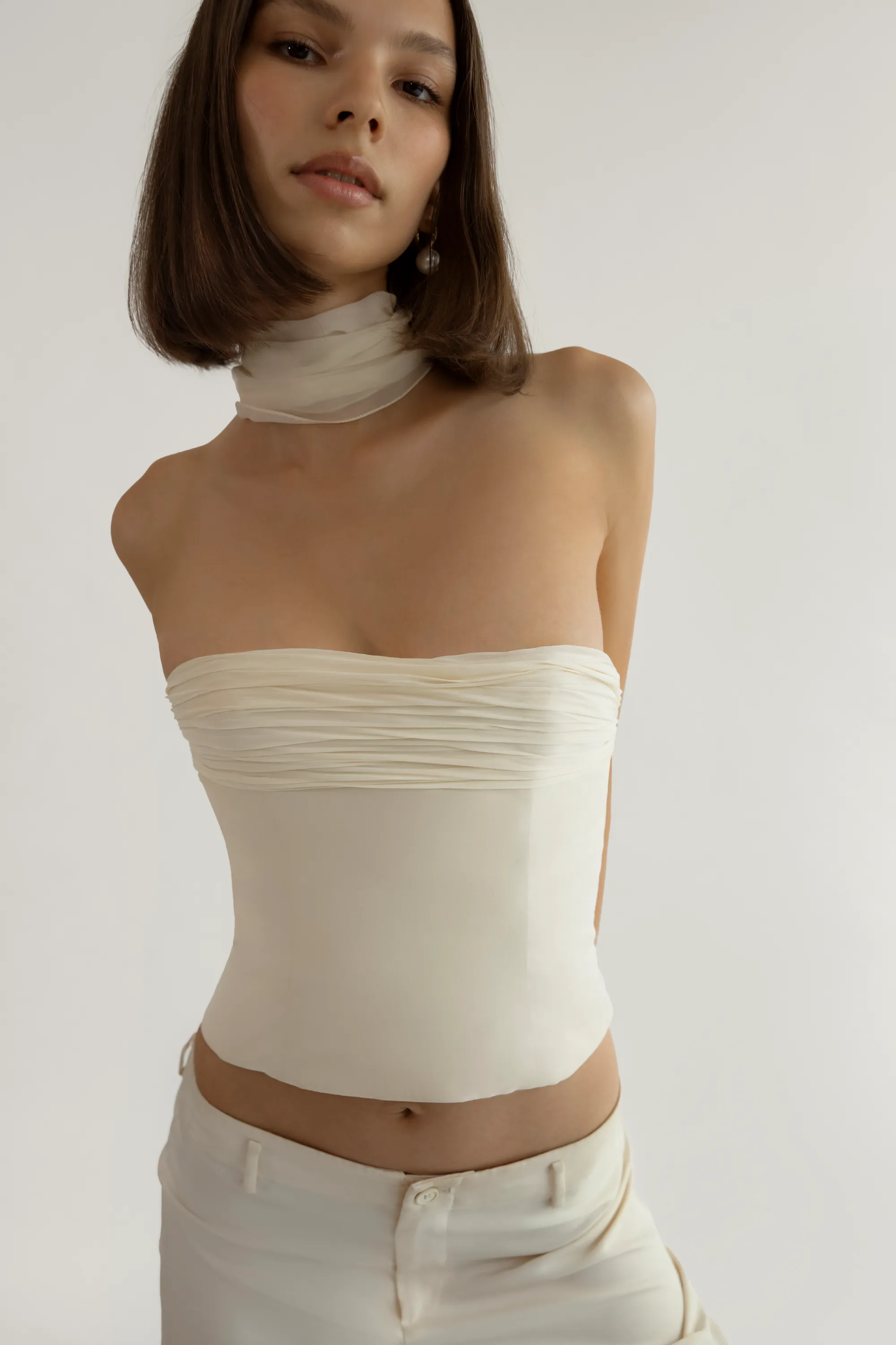 Chiffon Bustier