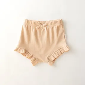 Child Of Mine Ruffle Shorts - Peachy Pink