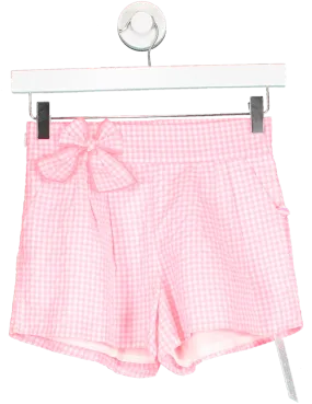 Children Worldwide Fashion Pink Gingham Shorts 10 Years