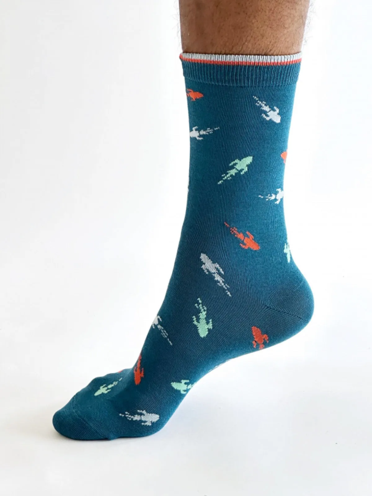 Cielo Space Bamboo Socks - Steel Blue