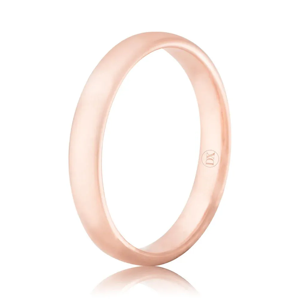 Classic Comfort 3mm - 18ct Rose Gold