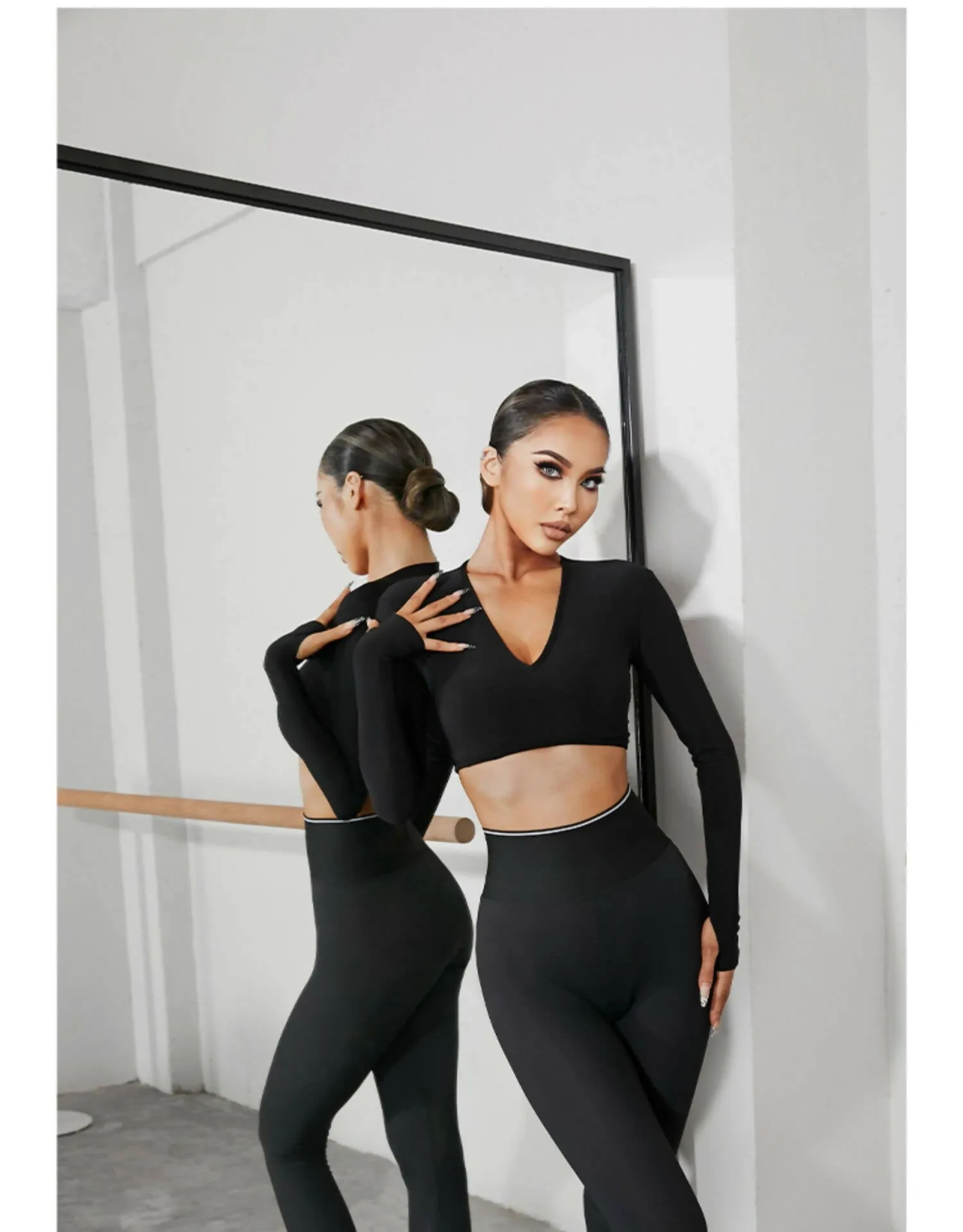 Classic Noir Dance Leggings for Ladies | 20218