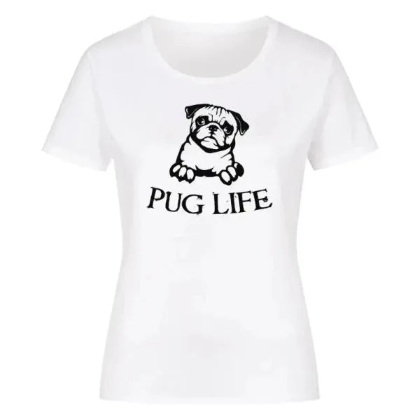 Classic Organic Shirt Women Frontdruck/Pug Life