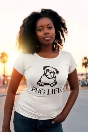 Classic Organic Shirt Women Frontdruck/Pug Life