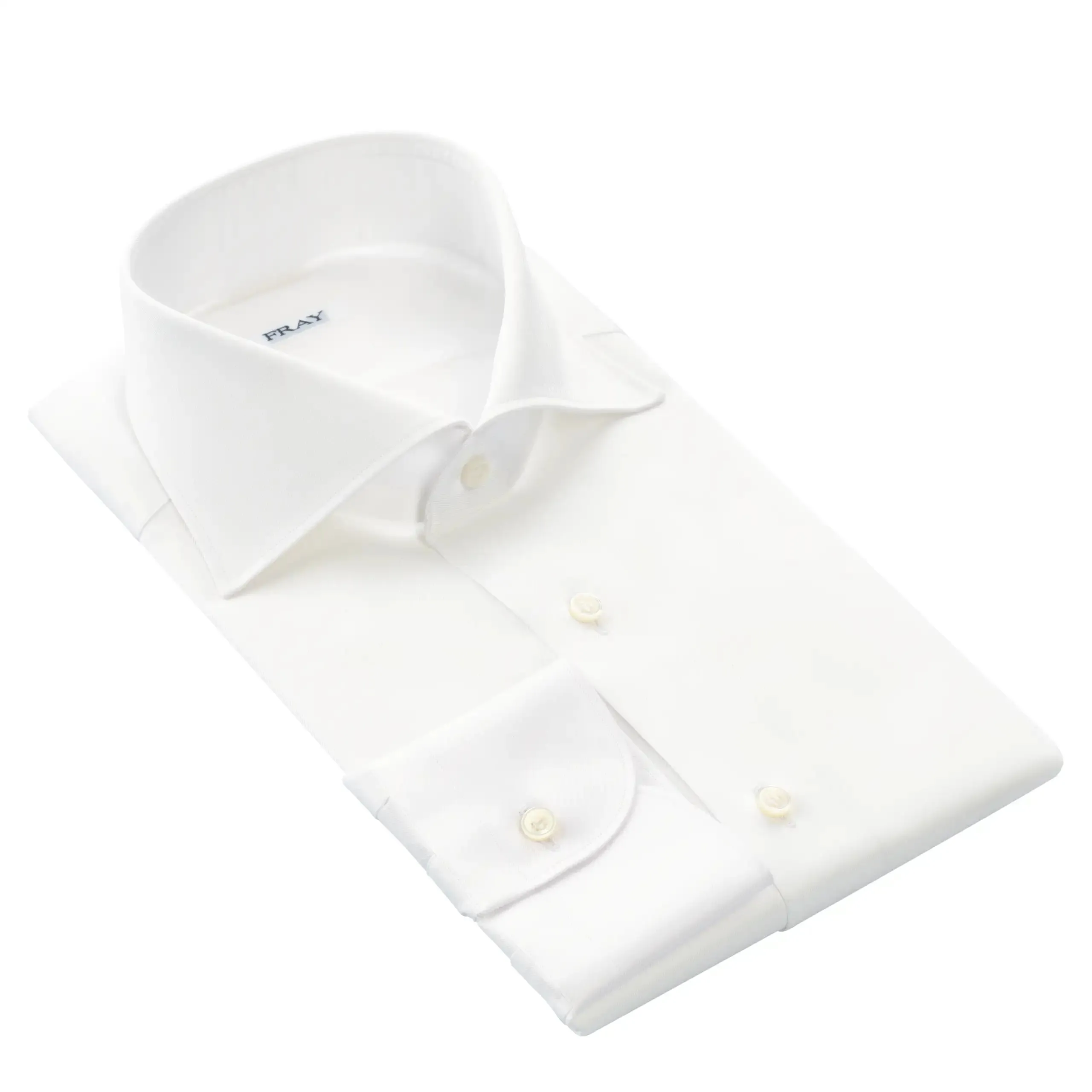 Classic White Shirt with Round French Cuff