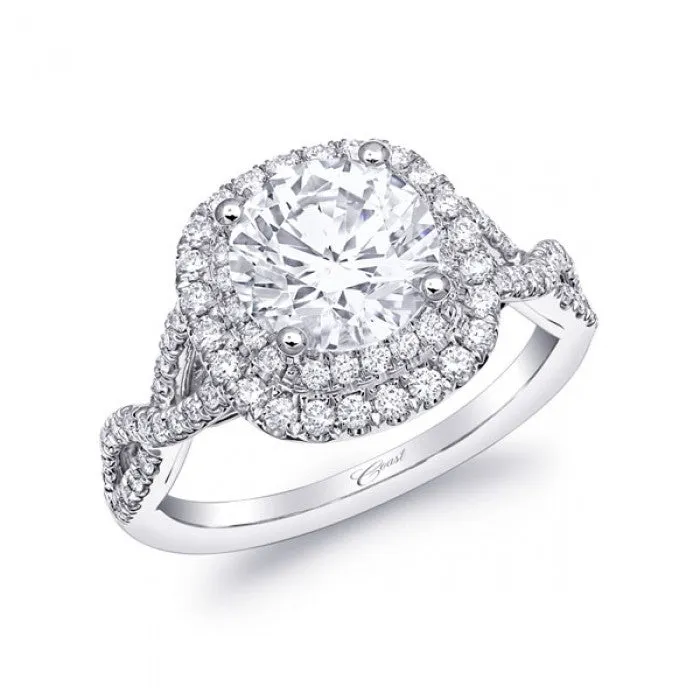 Coast Diamond Cushion Halo Ring