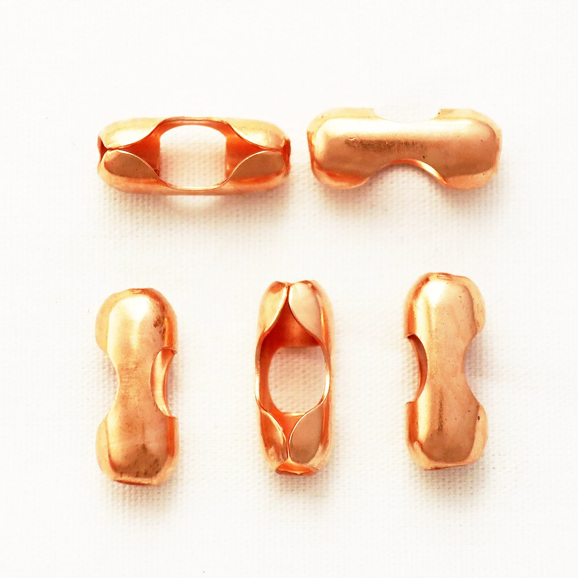 Copper Bead Chain Clasp FCB24X Bulk Bead Chain Clasp Connector Solid Copper Jewelry Supplies 4.8 mm Chain Clasp