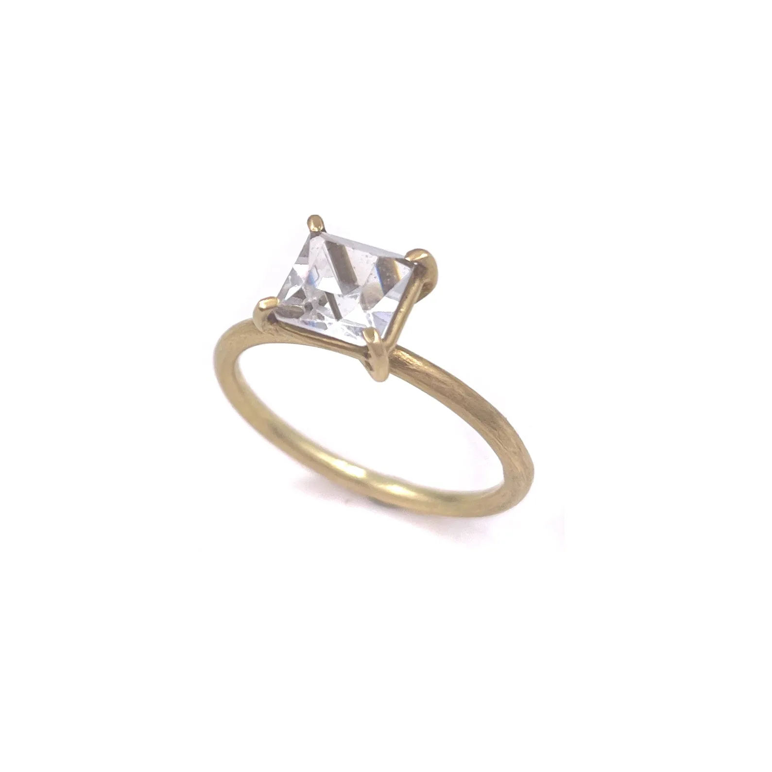 Crystal Solitaire Ring