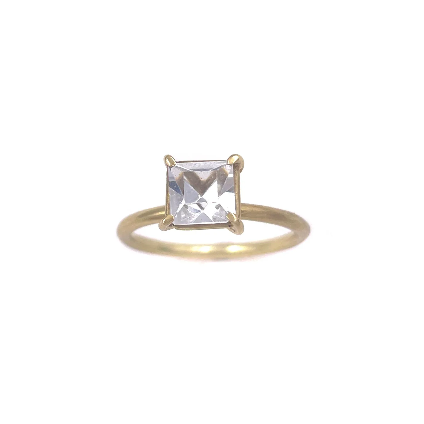 Crystal Solitaire Ring