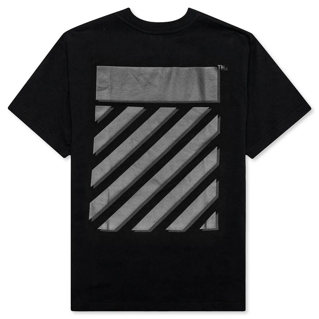 Diag Tab Slim S/S Tee - Black/Black