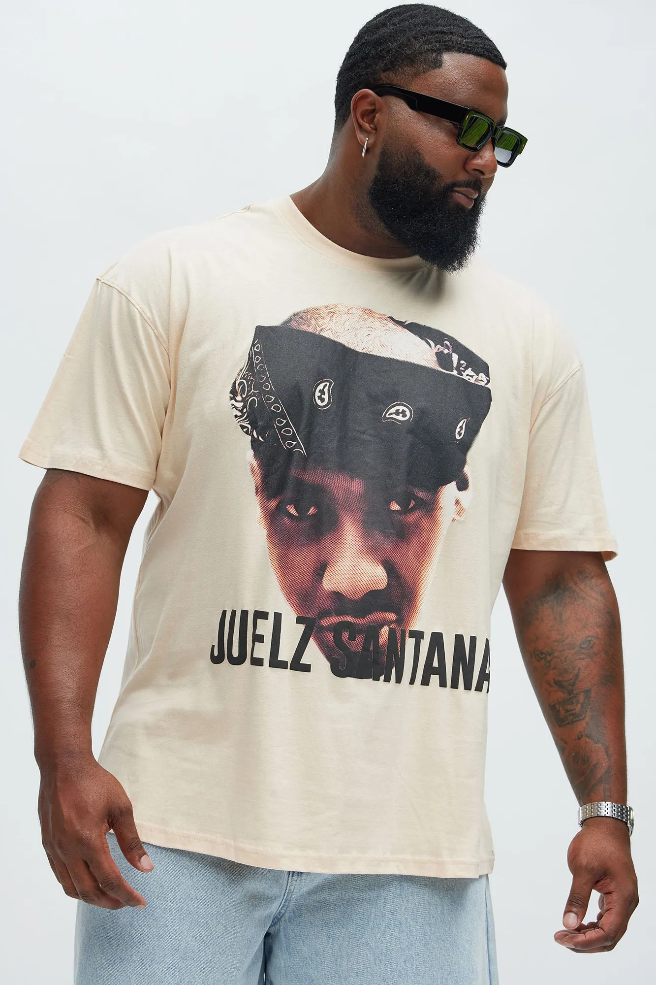 Dipset Santana Short Sleeve Tee - Khaki